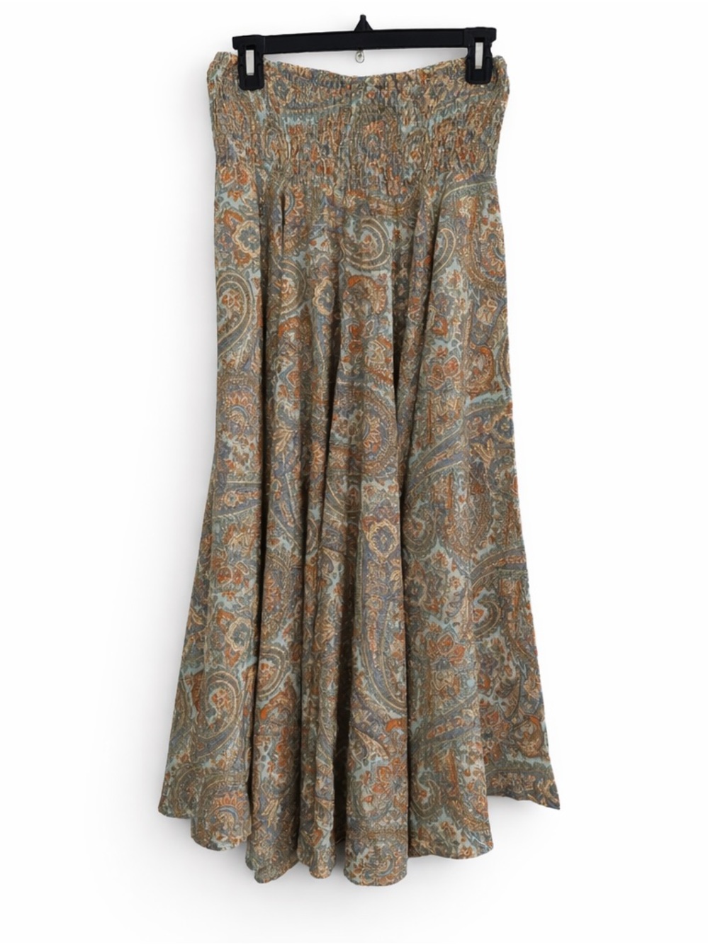 Natural Life Wanderlust Palazzo Pants XL Light Blue Paisley Wide Leg Boho Flowy